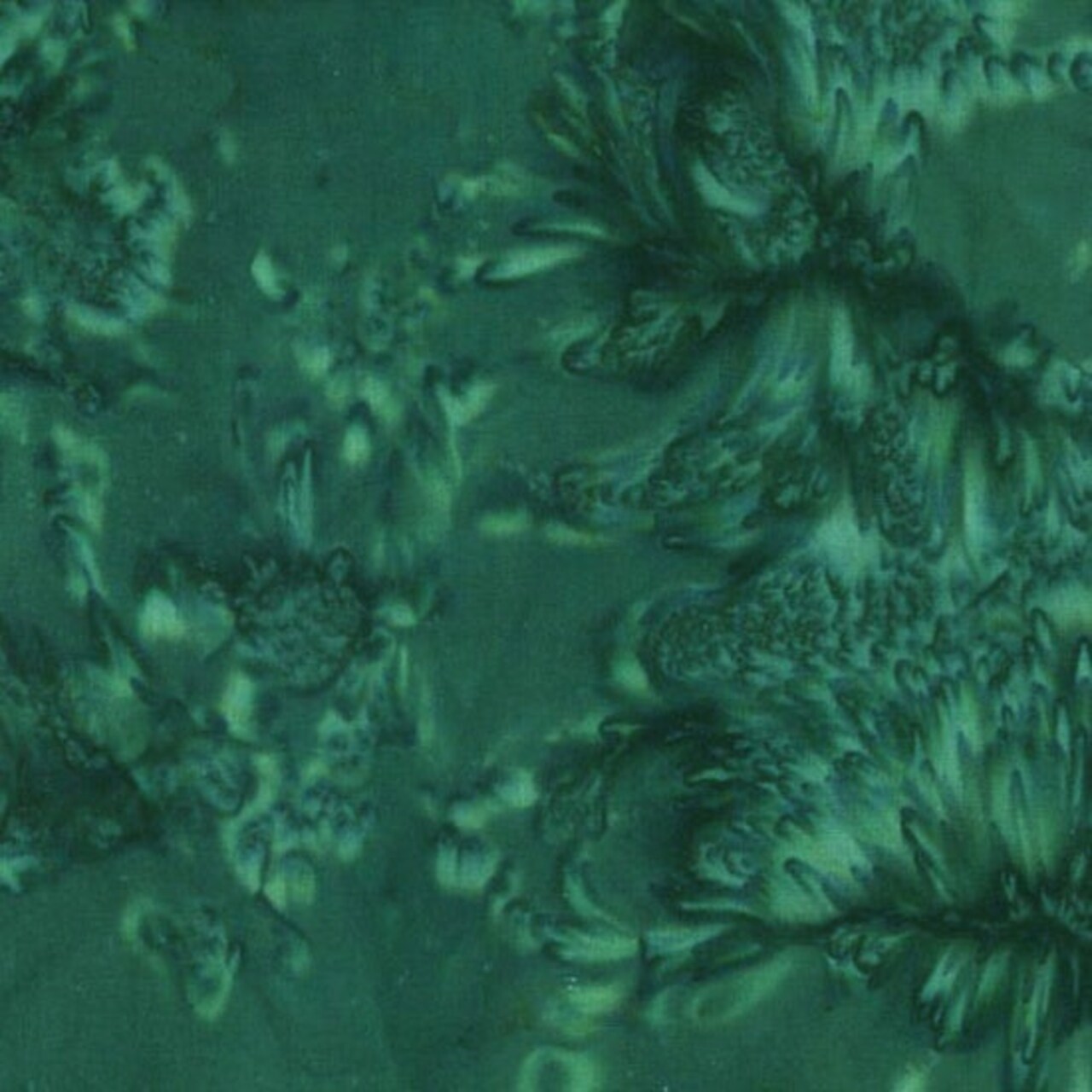 Fabric Hoffman Christmas Green Watercolor Batiks by the Quarter Yard 1895-189